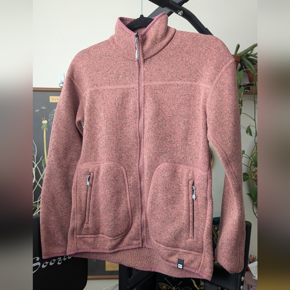 MEC Reversible Pink Fleece Full Zip Sweater - EUC - Picture 1 of 4
